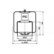Ressort pneumatique, suspension pneumatique PE Automotive [084.115-74A]