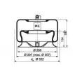 Ressort pneumatique, suspension pneumatique PE Automotive [084.260-72A]