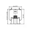 Ressort pneumatique, suspension pneumatique PE Automotive [084.287-71A]