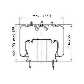Ressort pneumatique, suspension pneumatique PE Automotive OEM 1386199