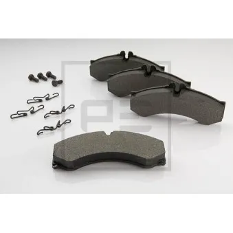 Jeu de 4 plaquettes de frein avant PE Automotive OEM 2D0698151B