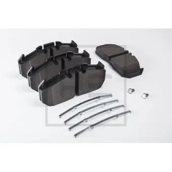 Jeu de 4 plaquettes de frein avant PE Automotive OEM 81508206041