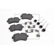 Jeu de 4 plaquettes de frein avant PE Automotive [086.354-00A]