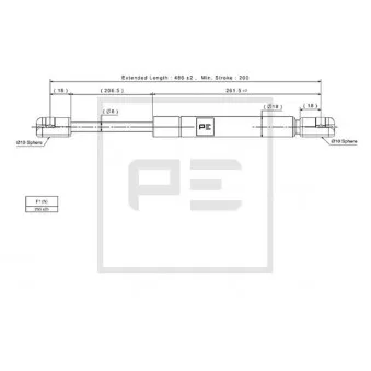 Vérin PE Automotive OEM 1306492