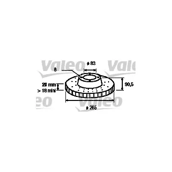 Jeu de 2 disques de frein avant VALEO [186137]