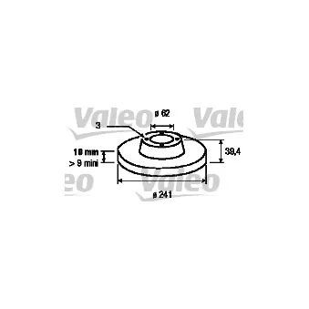 VALEO 186142 - Jeu de 2 disques de frein avant
