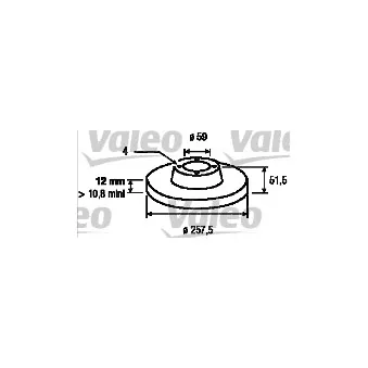 VALEO 186150 - Jeu de 2 disques de frein avant