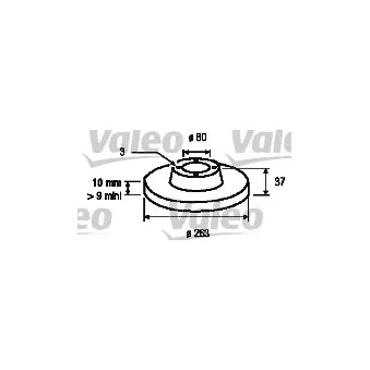 VALEO 186197 - Jeu de 2 disques de frein avant