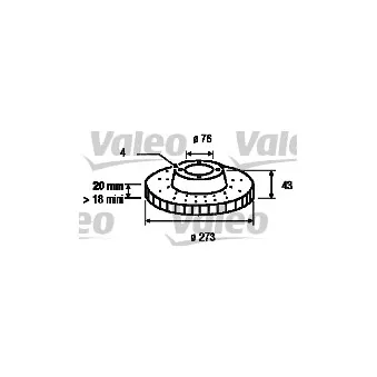 VALEO 186203 - Jeu de 2 disques de frein avant