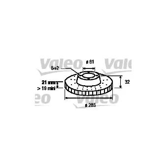 VALEO 186220 - Jeu de 2 disques de frein avant
