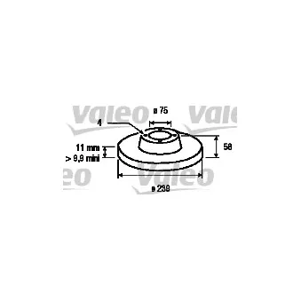 VALEO 186240 - Jeu de 2 disques de frein avant
