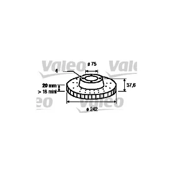 VALEO 186446 - Jeu de 2 disques de frein avant
