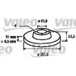 VALEO 186501 - Jeu de 2 disques de frein avant