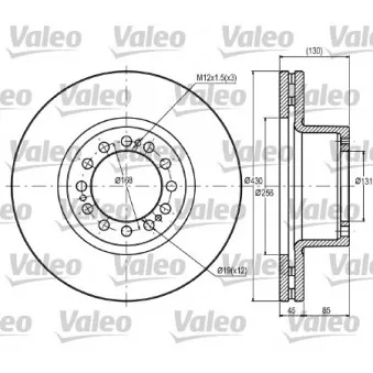 Jeu de 2 disques de frein avant VALEO OEM 4079000501