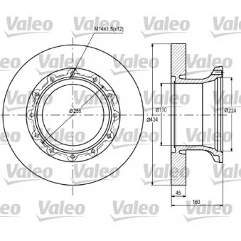 VALEO 187088 - Jeu de 2 disques de frein avant