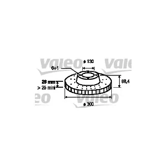 Jeu de 2 disques de frein avant VALEO OEM a9064210012