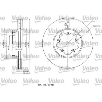 Jeu de 2 disques de frein avant VALEO OEM 1371394