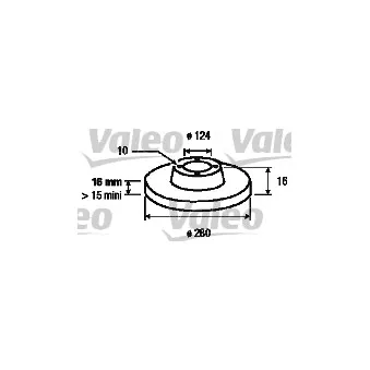 Jeu de 2 disques de frein arrière VALEO OEM 2262937