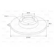 VALEO 197583 - Jeu de 2 disques de frein arrière