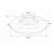VALEO 197611 - Jeu de 2 disques de frein arrière