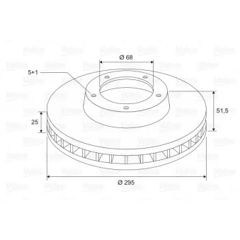Jeu de 2 disques de frein avant VALEO OEM B45G33251A