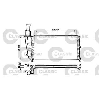 Radiateur, refroidissement du moteur VALEO OEM 7745652