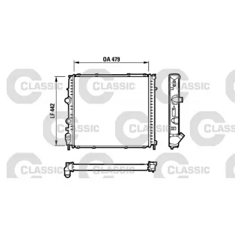 Radiateur, refroidissement du moteur VALEO OEM 7701352898