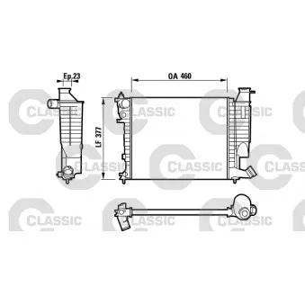 Radiateur, refroidissement du moteur VALEO 232534 pour CITROEN XSARA 1.4 LPG - 75cv