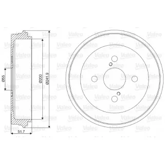 Tambour de frein VALEO OEM 4243152020