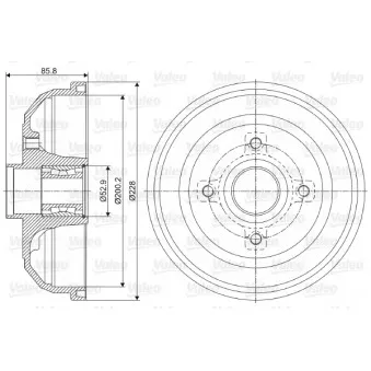 VALEO 237058 - Tambour de frein