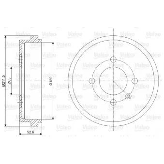 Tambour de frein VALEO OEM 6X0609617