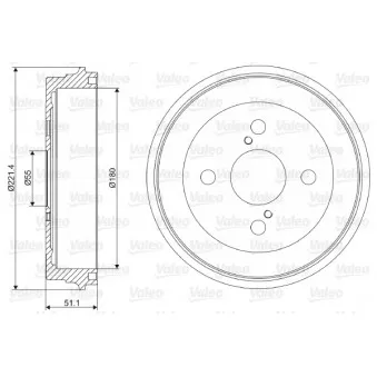 Tambour de frein VALEO 237106