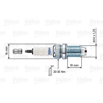 Bougie d'allumage VALEO OEM 101000033AG