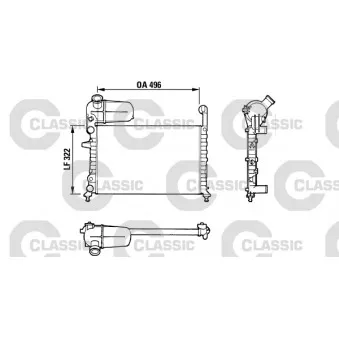 Radiateur, refroidissement du moteur VALEO OEM 7666079