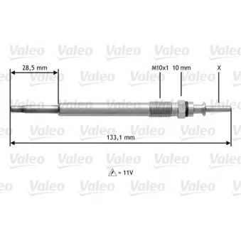 Bougie de préchauffage VALEO OEM 1214456