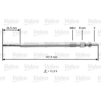 Bougie de préchauffage VALEO OEM 0011594601