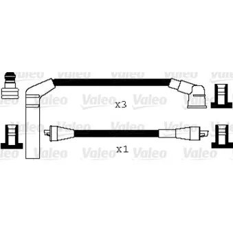 VALEO 346014 - Kit de câbles d'allumage