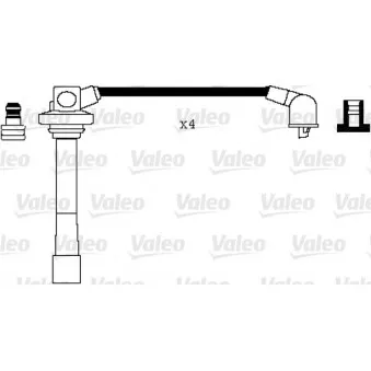 VALEO 346023 - Kit de câbles d'allumage