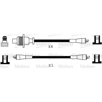 VALEO 346033 - Kit de câbles d'allumage