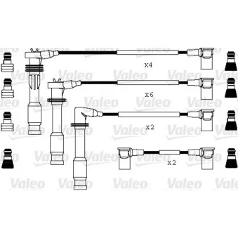 Kit de câbles d'allumage VALEO OEM 96460201401