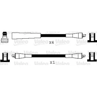 VALEO 346055 - Kit de câbles d'allumage