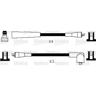 VALEO 346056 - Kit de câbles d'allumage