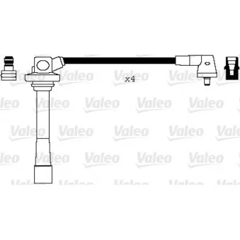 VALEO 346065 - Kit de câbles d'allumage