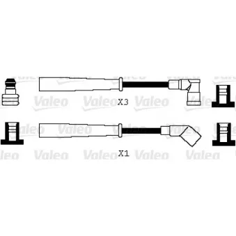 Kit de câbles d'allumage VALEO OEM B34M18140C