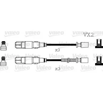 VALEO 346071 - Kit de câbles d'allumage