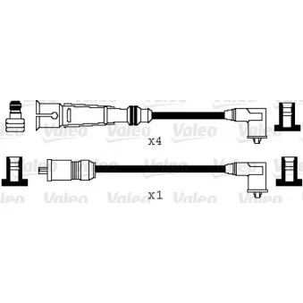 Kit de câbles d'allumage VALEO 346072