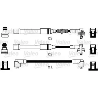 VALEO 346087 - Kit de câbles d'allumage