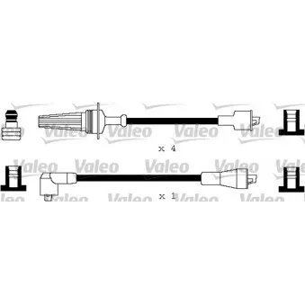 Kit de câbles d'allumage VALEO OEM 5967j7