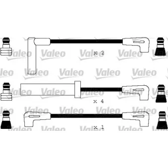 VALEO 346150 - Kit de câbles d'allumage