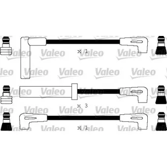 VALEO 346151 - Kit de câbles d'allumage